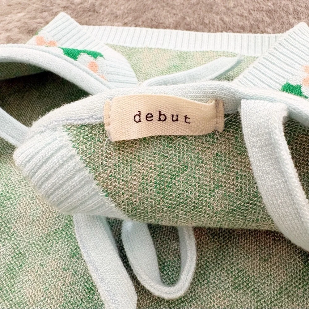 Debut High Neck Floral Crop Top Small - Picture 5 of 9